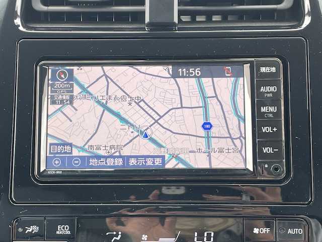 トヨタ プリウス A 静岡県 2019(令1)年 4.4万km アティチュードブラックマイカ ●純正ナビ/(ワンセグ/CD/DVD/Bluetooth)/(NSCN-W68)/●運転席パワーシート/●バックカメラ/●レーダークルーズコントロール/●ブラインドスポットモニター/●衝突被害軽減システム/●レーンキープアシスト/●パーキングアシスト/●前後コーナーセンサー/●LEDライト＆フォグランプ/●オートライト/●オートマチックハイビーム/●革巻きステアリング/●ステアリングスイッチ/●ETC/●前後ドライブレコーダー/●ヘッドアップディスプレイ/●電動格納ウィンカーミラー/●ドアバイザー/●スマートキー/●プッシュスタート/●保証書/●取扱説明書