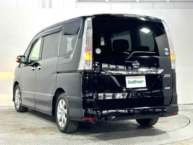 日産 セレナ ハイウェイスター Sハイブリッド 大阪府 2012(平24)年 5.9万km スーパーブラック 純正ナビ(フルセグ/DVD再生/Bluetooth) バックカメラ 後席モニター ETC 両側パワースライドドア クルコン オートライト リアオートエアコン スマートキー Pスタート