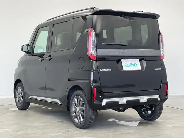 三菱 デリカミニ T プレミアム 新潟県 2025(令7)年 0.1千km アメジストブラック 4WD/プロパイロット/純正ディスプレイオーディオ/　AppleCarPlay/AndroidAuto/Bluetooth/HDMI/全方位モニター/両側パワースライドドア/衝突被害軽減ブレーキ/レーンキープアシスト/前後コーナーセンサー/レーダークルーズコントロール/ハーフレザーシート/前席シートヒーター/LEDヘッドライト/オートライト/ステアリングヒーター/パドルシフト/禁煙車