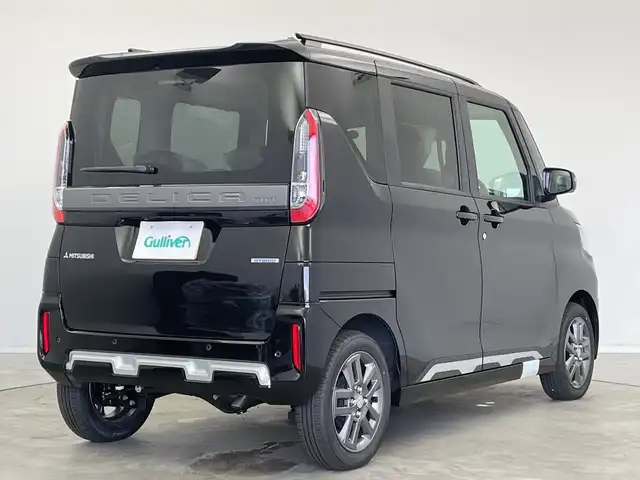 三菱 デリカミニ T プレミアム 新潟県 2025(令7)年 0.1千km アメジストブラック 4WD/プロパイロット/純正ディスプレイオーディオ/　AppleCarPlay/AndroidAuto/Bluetooth/HDMI/全方位モニター/両側パワースライドドア/衝突被害軽減ブレーキ/レーンキープアシスト/前後コーナーセンサー/レーダークルーズコントロール/ハーフレザーシート/前席シートヒーター/LEDヘッドライト/オートライト/ステアリングヒーター/パドルシフト/禁煙車