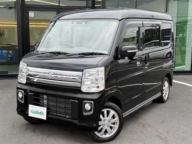 スズキ エブリィ ワゴン PZターボ スペシャル 栃木県 2022(令4)年 3.2万km ブルーイッシュブラックパール3 関東圏ワンオーナー /車検期限令和9年2月20日/デュアルカメラブレーキサポート/車線逸脱警報機能/ふらつき警報機能/先行車発進お知らせ機能/ハイビームアシスト/バックソナー/純正メモリナビ/Bluetoothオーディオ/DVD再生機能/デジタルTV走行中視聴可/バックカメラ/ステアリングリモコン/ナビ連動前後ドライブレコーダー/両側パワースライドドア/運転席シートヒーター/左側電動サイドステップ/USBポート×2/純正14インチAW/ETC車載器/スマートキー×2