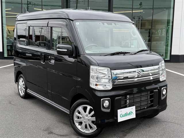 スズキ エブリィ ワゴン PZターボ スペシャル 栃木県 2022(令4)年 3.2万km ブルーイッシュブラックパール3 関東圏ワンオーナー /車検期限令和9年2月20日/デュアルカメラブレーキサポート/車線逸脱警報機能/ふらつき警報機能/先行車発進お知らせ機能/ハイビームアシスト/バックソナー/純正メモリナビ/Bluetoothオーディオ/DVD再生機能/デジタルTV走行中視聴可/バックカメラ/ステアリングリモコン/ナビ連動前後ドライブレコーダー/両側パワースライドドア/運転席シートヒーター/左側電動サイドステップ/USBポート×2/純正14インチAW/ETC車載器/スマートキー×2