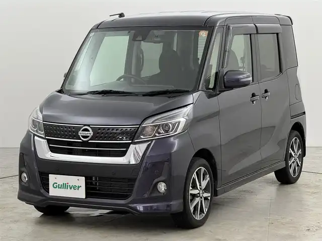 日産 デイズ ルークス ハイウェイスター Gターボ 福岡県 2020(令2)年 6.5万km プレミアムパープルP 純正ナビ／フルセグＴＶ　/アラウンドビューモニター　/ＥＴＣ　/前後ドラレコ　/クルーズコントロール　/コーナーセンサー　/エマージェンシーブレーキ　/レーンキープ　/両側電動スライドドア　/純正１５インチＡＷ