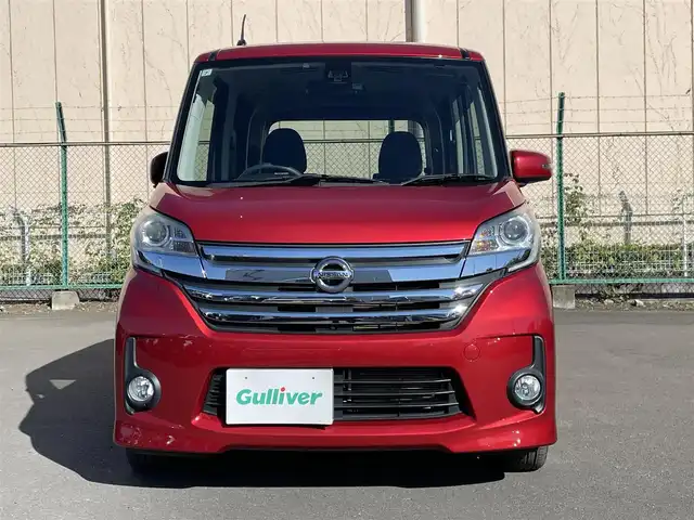 日産 デイズ ルークス ハイウェイスターX 東京都 2015(平27)年 7.5万km スパークリングレッドM 純正ナビ/全周囲カメラ/ETC/片側電動スライドドア/スマートキー/衝突軽減システム/横滑り防止装置/純正フロアマット/リアサーキュレーター/純正14インチAWホイール/フォグライト/プッシュスタート
