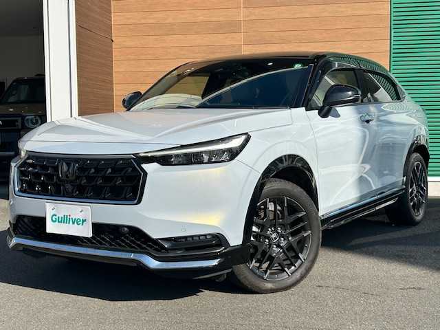 ホンダ ヴェゼル ハイブリッド e:HEV Z PLaYパッケージ 静岡県 2024(令6)年 0.4万km プレミアムサンライトホワイトパール ワンオーナー/純正ナビ/フルセグテレビ/Bluetooth/全方位カメラ/純正フロアマット/スカイルーフ/オートライト/LEDヘッドライト/ブレーキホールド/ビルトイン2.0ETC/レーダークルーズコントロール/パドルシフト/パワーバックドア/デジタルインナーミラー