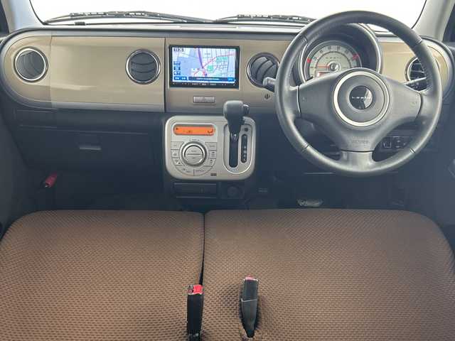 スズキ ラパン XL 三重県 2013(平25)年 4.9万km シャンパンピンクPM /禁煙車//社外SDナビ/（フルセグ/CD/DVD/AM/FM）//シートヒーター//ETC//純正14インチアルミホイール//アイドリングストップ//革巻きステアリング//プッシュスタート//スマートキー//ウィンカーミラー//電動格納ミラー//純正フロアマット