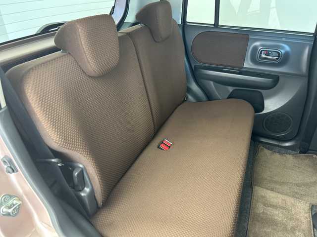 スズキ ラパン XL 三重県 2013(平25)年 4.9万km シャンパンピンクPM /禁煙車//社外SDナビ/（フルセグ/CD/DVD/AM/FM）//シートヒーター//ETC//純正14インチアルミホイール//アイドリングストップ//革巻きステアリング//プッシュスタート//スマートキー//ウィンカーミラー//電動格納ミラー//純正フロアマット