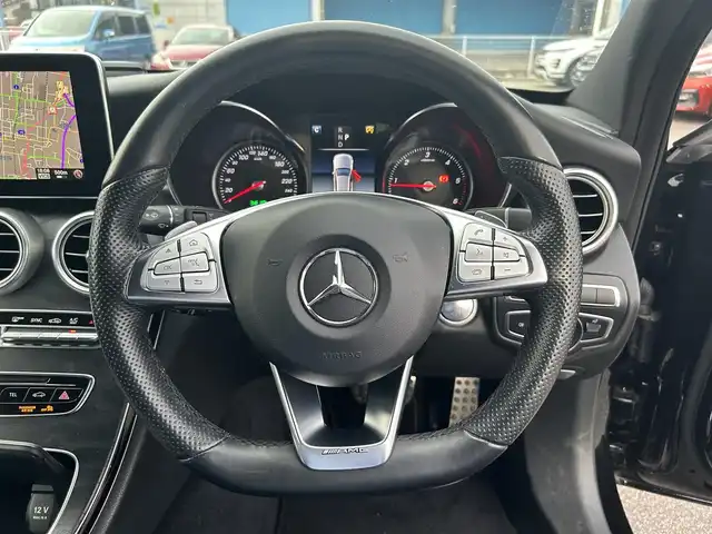 メルセデス・ベンツ Ｃ２２０ｄ ワゴン ローレウスエディション 滋賀県 2018(平30)年 3.8万km オブシディアンブラック レーダーセーフティパッケージ /サンルーフ /ACC /黒革シート /前席シートヒーター /前席パワーシート /アクティブブレーキアシスト /LKA/BSM /衝突軽減ブレーキ /純正ナビ /ドラレコ /パワーバックドア/バックカメラ