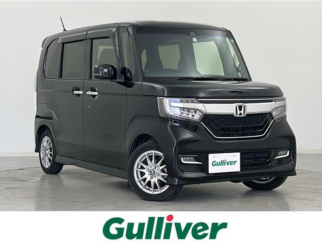 ホンダ Ｎ ＢＯＸ カスタム G L ホンダセンシング 宮城県 2019(平31)年 2.4万km クリスタルブラックパール Honda SENSING/・衝突軽減ブレーキ/・路外逸脱抑制機能/・アダプティブクルーズコントロール/・車線維持支援システム/・オートハイビーム/社外7インチSDナビ/・BT.SD.USB.CD.DVD/バックカメラ/フルセグTV/両側パワースライドドア/ステアリングスイッチ/ビルトインETC/プッシュスタート/純正エンジンスターター/LEDヘッドライト/LEDフォグライト/純正フロアマット/社外14インチAW/ロールサンシェード/ドアバイザー