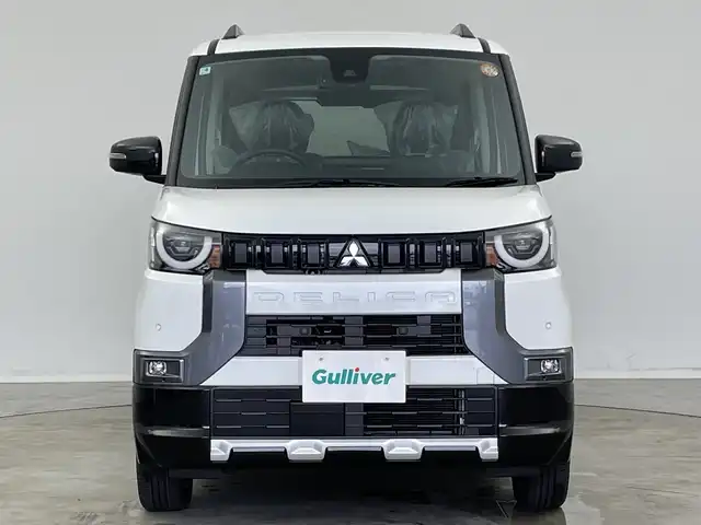 三菱 デリカミニ T プレミアム 新潟県 2025(令7)年 0.1千km アメジストブラック/シルキーホワイト 4WD/プロパイロット/純正ディスプレイオーディオ/　AppleCarPlay/AndroidAuto/Bluetooth/HDMI/全方位モニター/両側パワースライドドア/衝突被害軽減ブレーキ/レーンキープアシスト/前後コーナーセンサー/レーダークルーズコントロール/ハーフレザーシート/前席シートヒーター/オートマチックハイビーム/LEDヘッドライト/オートライト/ステアリングヒーター/パドルシフト/禁煙車