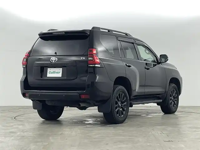 トヨタ ランドクルーザー プラド TX Lパッケージ マットブラED 福島県 2023(令5)年 2.8万km ブラック サンルーフ/トヨタセーフティセンス/・プリクラッシュセーフティ/・レーダークルーズコントロール/・車線逸脱警報装置/・標識認識機能/ALPINE製9インチナビ/・型番：X9NXL/・フルセグTV/Bluetooth/CD/DVD/・バックカメラ/・ETC/4WD/・ダウンヒルアシスト/ルーフレール/革巻きステアリング/・ステアリングリモコン/レザーシート/・パワーシート(運転席/助手席)/・シートヒーター(運転席/助手席)/・エアシート(運転席/助手席)/プッシュスタート/・スマートキー/LEDヘッドライト/・オートライト/・フォグライト/純正フロアマット
