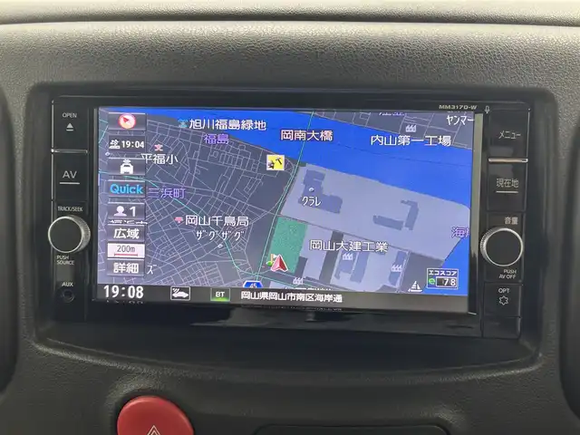 日産 キューブ 15X Vセレクション 岡山県 2018(平30)年 11.1万km スオミブルー 純正ナビ/（CD/DVD/BT/フルセグ/AUX)/バックカメラ/ドライブレコーダー(前）/ＥＴＣ/オートライト/オートハイビーム/フォグランプ/ヘッドランプレベライザー/プッシュスタート/アイドリングストップ/純正フロアマット/TVキャンセラー/ISOFIX/ステアリングスイッチ/チルトステアリング/シートリフター/ドアバイザー/スマートキー×2