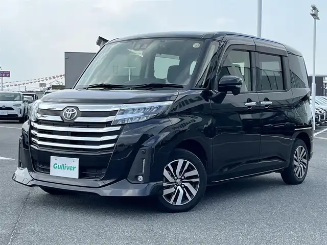 トヨタ ルーミー カスタムG 奈良県 2021(令3)年 2.3万km ブラックマイカメタリック ＡＬＰＩＮＥナビ　/フルセグＴＶ　/BT/CD/DVD/SD/USB/HDMI/バックカメラ　/ドライブレコーダー　/ＥＴＣ　/両側パワースライドドア　/シートヒーター　/ＬＥＤヘッドライト　/トヨタセーフティーセンス　/追従型クルーズコントロール　/スマートキー/AAC/純正14インチアルミホイール/純正フロアマット/AUTOHOLD