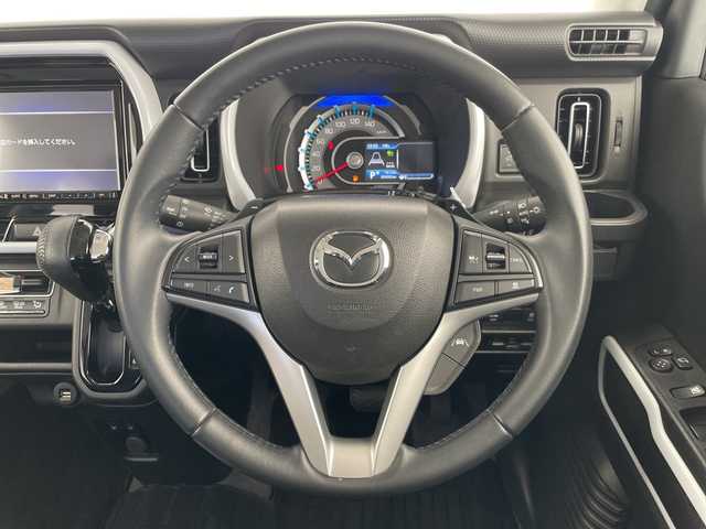 マツダ フレア クロスオーバー ハイブリッドXT 愛知県 2021(令3)年 3.6万km ブルーイッシュブラックパール3 純正8型ナビ　SDカードなし/レーダークルーズコントロール/シートヒーター/全方位カメラ/バックカメラ/コーナーセンサー/純正アルミホイール/LEDヘッドライト/オートライト/ドライブレコーダー/ETC/衝突軽減システム/フルセグ/CD DVD/Bluetooth/ステアリングスイッチ/スマートキー/プッシュスタート