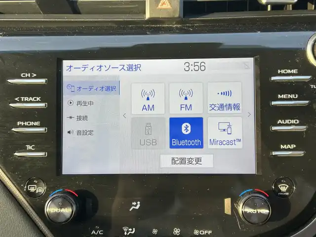 トヨタ カムリ WS ブラックエディション 岡山県 2021(令3)年 6.5万km プレシャスブラックパール 登録時走行距離65032km/純正ナビ/(AM.FM.BT)/バックカメラ/ETC2.0/ブラインドスポットモニター/シートヒーター/クリアランスソナー/衝突軽減ブレーキ/横滑り防止装置/クルーズコントロール(追従走行あり)/車線逸脱警報（レーンキープアシスト）/オートライト/オートマチックハイビーム/アイドリングストップ/電動リアゲート/18インチ純正AW/純正フロアマット/ハーフレザーシート/D+N席パワーシート