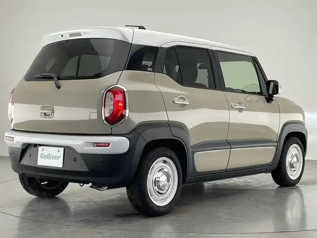 スズキ クロスビー HYBRID MZ 愛知県 2018(平30)年 6.8万km キャラバンアイボリーパールメタリック/ホワイト 2トーンルーフ 社外８型ナビ　シートヒーター　禁煙車　ドライブレコーダー　クリムソンホイール　ローダウン　パドルシフト　デュアルセンサーブレーキ　衝突軽減　車線逸脱　クルーズコントロール　ＬＥＤライト　フォグランプ