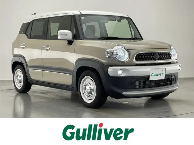 スズキ クロスビー HYBRID MZ 愛知県 2018(平30)年 6.8万km キャラバンアイボリーパールメタリック/ホワイト 2トーンルーフ 社外８型ナビ　シートヒーター　禁煙車　ドライブレコーダー　クリムソンホイール　ローダウン　パドルシフト　デュアルセンサーブレーキ　衝突軽減　車線逸脱　クルーズコントロール　ＬＥＤライト　フォグランプ