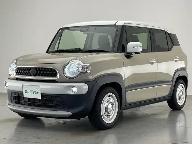 スズキ クロスビー HYBRID MZ 愛知県 2018(平30)年 6.8万km キャラバンアイボリーパールメタリック/ホワイト 2トーンルーフ 社外８型ナビ　シートヒーター　禁煙車　ドライブレコーダー　クリムソンホイール　ローダウン　パドルシフト　デュアルセンサーブレーキ　衝突軽減　車線逸脱　クルーズコントロール　ＬＥＤライト　フォグランプ