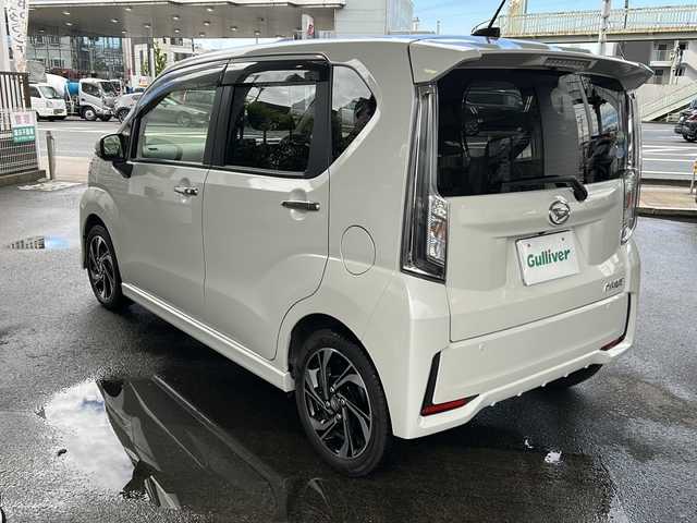 ダイハツ ムーヴ カスタム RS ハイパーLTD SAⅢ 京都府 2020(令2)年 7.2万km パールホワイトⅢ SDナビ/純正ETC/スペアキー/フルセグテレビ/横滑り防止装置/アイドリングストップ/ABS/レーンキープアシスト/オートライト/デイタイムランニングライト/Wエアバック/シートヒーター/Bluetooh/AACエアコン/SDミュージックサーバー/エンジンスタートボタン/パワーウィンドー/パワーステアリング/スマートキー