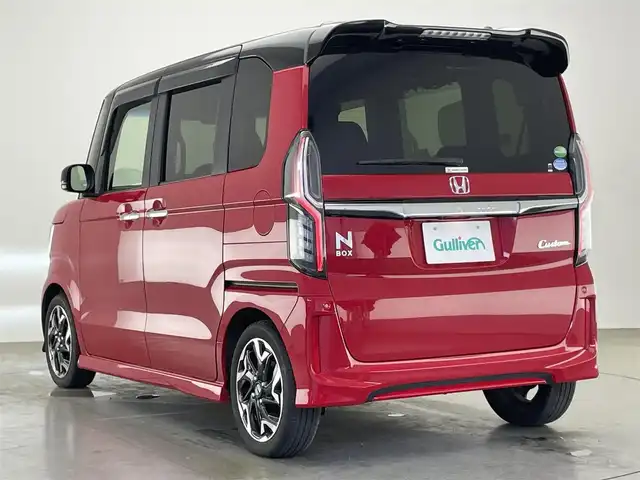 ホンダ Ｎ ＢＯＸ カスタム G EX ターボ ホンダセンシング 愛知県 2019(令1)年 4.3万km ミラノレッド 純正９型ナビ　フルセグＴＶ　ＢＴ　純正１１．６型後席モニター　バックカメラ　ホンダセンシング　衝突軽減　追従クルコン　ハンドル支援　ＬＥＤオートライト　前後ドラレコ　フォグランプ　ツートンカラー　禁煙