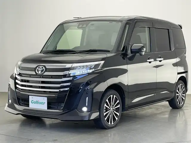 トヨタ ルーミー カスタムG－T 愛知県 2021(令3)年 3.3万km ブラックマイカメタリック 純正９型ナビフルセグＴＶ　Ｂｌｕｅｔｏｏｔｈ　全方位カメラ　両側パワースライドドア　スマアシIII　衝突軽減　追従クルコン　ＬＥＤオートライト　コーナーセンサー　前後ドラレコ　ＥＴＣ　電動パーキング　禁煙