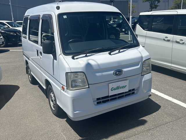 スバル サンバー トランスポーター 石川県 2010(平22)年 8.2万km フロストホワイト 成約車両落札不可/4WD/CDデッキ/FM/AM/AC/ハロゲンライト/パワーステアリング/パワーウィンドウ/純正ゴムマット