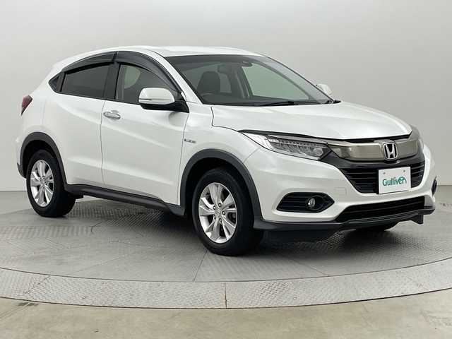 ホンダ ヴェゼル ハイブリッド X ホンダセンシング 新潟県 2018(平30)年 6.5万km プラチナホワイトパール ４WD/ホンダセンシング/寒冷地仕様/社外SDナビ/　　CD/DVD/AM/FM/SD/フルセグ/BT/HDMI/バックモニター/アダプティブクルーズコントロール/LEDオートライト/フォグランプ/前席シートヒーター/純正16インチアルミホイール付/パドルシフト/ステアリングスイッチ/ドアバイザー/純正フロアマット/スペアキー/スマートキー/ＥＴＣ
