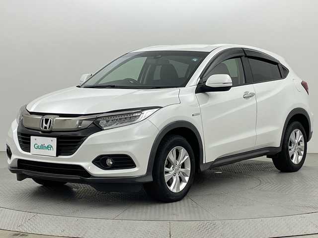 ホンダ ヴェゼル ハイブリッド X ホンダセンシング 新潟県 2018(平30)年 6.5万km プラチナホワイトパール ４WD/ホンダセンシング/寒冷地仕様/社外SDナビ/　　CD/DVD/AM/FM/SD/フルセグ/BT/HDMI/バックモニター/アダプティブクルーズコントロール/LEDオートライト/フォグランプ/前席シートヒーター/純正16インチアルミホイール付/パドルシフト/ステアリングスイッチ/ドアバイザー/純正フロアマット/スペアキー/スマートキー/ＥＴＣ