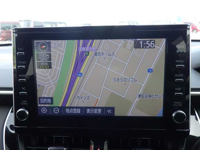 トヨタ カローラ クロス ハイブリッド Z 千葉県 2023(令5)年 2.9万km アティチュードブラックマイカ Toyota Safety Sense/・プリクラッシュセーフティ/・レーンディパーチャーアラート/・オートハイビーム/・レーダークルーズコントロール/・ブラインドスポットモニター/・RCTA（リヤクロストラフィックアラート）/9インチ純正コネクティッドナビ/地デジTV/【Bluetooth接続】/バックカメラ/運転席パワーシート/ハーフレザーシート/前席シートヒーター/革巻きステアリング/ステアリングスイッチ/ETC/LEDヘッドライト/ウインカーミラー/クリアランスソナー/純正18インチアルミホイル/サイド/カーテンエアバッグ/スマートキー