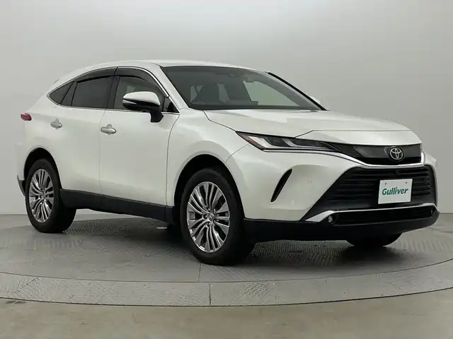 トヨタ ハリアー Z 新潟県 2020(令2)年 2.3万km ホワイトパールクリスタルシャイン ワンオーナー/4WD/衝突被害軽減ブレーキ/レーンキープアシスト/ブラインドスポットモニター/デジタルインナーミラー/純正ナビ/　（フルセグTV/BT/AUX/USB/AM/FM）/JBLプレミアムサウンドシステム/全周囲カメラ/パワーバックドア/レーダークルーズコントロール/LEDヘッドライト/ハーフレザーシート/パワーシート/純正19インチアルミホイール/ステアリングスイッチ/USBポート/スマートキー/ETC2.0