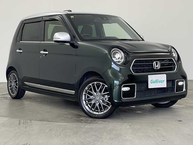 ホンダ Ｎ ＯＮＥ プレミアム ツアラー 兵庫県 2020(令2)年 0.8万km ブリティッシュグリーンP ホンダセンシング/・衝突軽減ブレーキ/・歩行者事故低減ステアリング/・先行車発進お知らせ機能/・標識認識機能/・アダプティブクルーズコントロール/・車線維持支援システム/・オートハイビーム/・誤発進抑制機能/ロ阿木逸脱抑制機能/・後方誤発進抑制機能/純正7インチSDナビ/・Bluetooth/・CD/・DVD/・フルセグテレビ/・バックカメラ/パーキングセンサーシステム/ビルドインETC/ハーフレザーシート/・シートヒーター（D席＋N席）/クリアランスソナー/純正15インチアルミホイール/LEDヘッドライト/オートライト/新車保証書/取扱説明書