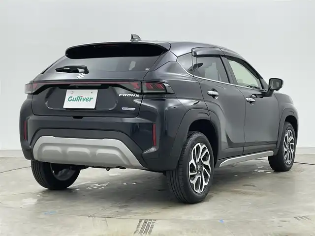 スズキ フロンクス 岡山県 2025(令7)年 0.5万km 黒 純正9インチディスプレイオーディオ/（carplay/USB/フルセグ/Bluetooth）/アラウンドビューモニター/前後ドライブレコーダー/ETC/ワイヤレス充電/D/N席シートヒーター/LEDヘッドライト/セーフティサポート/衝突軽減ブレーキ/コーナーセンサー/ブラインドスポットモニター/スマートキー/純正ドアバイザー/フロアマット
