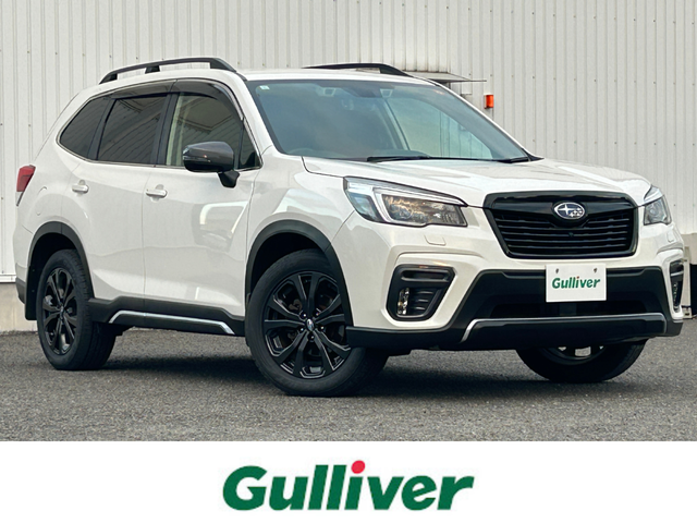 スバル フォレスター スポーツ 熊本県 2021(令3)年 8.5万km クリスタルホワイトP 純正メモリーナビ/AM/FM/CD/DVD/USB/AUX/フルセグTV/テレビキャンセラー/バックカメラ（フロント、リア、左側）/ドライブレコーダー（前）/後退時自動ブレーキプリクラッシュセーフティ/車線逸脱警報/ドライバーモニタリングシステム/電子パーキングブレーキ/オートビークルホールド/パワーリアゲート/MT付AT/プッシュスタート/アイドリングストップ/スマートキー/スペアキー/ハーフレザーシート/シートヒーター（D/N、セカンドシート）/パワーシート（D/N)/ルーフレール/LEDヘッドライト/フォグランプ/オートライト/オートハイビーム/W+サイド+カーテンエアバック/純正革巻きステアリング/ステアリングスイッチ/ステアリングヒーター/４WD