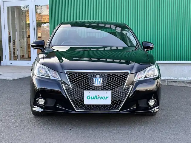 トヨタ クラウン ハイブリッド アスリートS 宮城県 2013(平25)年 8.5万km ブラック 純正8インチHDDナビ/フルセグテレビ/　【CD/DVD/BT/USB/AM/FM】/クルーズコントロール/バックカメラ/前席パワーシート/前席シートヒーター/純正ビルトインETC/ステアリングリモコン/18インチ純正アルミホイール/HIDヘッドライト/フォグライト/電動格納ウィンカーミラー/純正フロアマット/純正ドアバイザー/スマートキー/プッシュスタートボタン