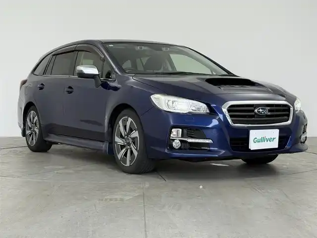 スバル レヴォーグ 1．6GT アイサイト 愛知県 2015(平27)年 9.9万km ラピスブルーP 4WD/純正ディーラーオプション8インチナビ/　　・CD/DVD/BT/フルセグTV/バックカメラ/サイドカメラ（左側）/純正ドライブレコーダー/ETC/ステアリングリモコン/パドルシフト/MTモード/パワーシート（D席）/LEDヘッドライト/フロントフォグランプ/リヤフォグランプ/純正17インチアルミホイール/BSM/アイサイト/アドバンスドセーフティパッケージ/　　・スバルリヤビークルディテクション/取扱説明書/保証書/スペアキー