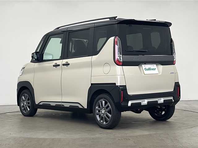 三菱 デリカミニ T プレミアム 秋田県 2025(令7)年 0.1千km ナチュラルアイボリーメタリック ４ＷＤ/ワンオーナー/純正ディスプレイオーディオ/　(Bluetooth/USB/AppleCarPlay/AndroidAuto)/全方位カメラ/マイパイロット/　(レーダークルーズコントロール/車線維持支援）/両側パワースライドドア/ハンズフリースライドドア/ステアリングヒーター/シートヒーター（D/N席)/パドルシフト/オートブレーキホールド/デジタルインナーミラー/スマートキー/スペアキー/サイドデカール/取扱説明書/保証書