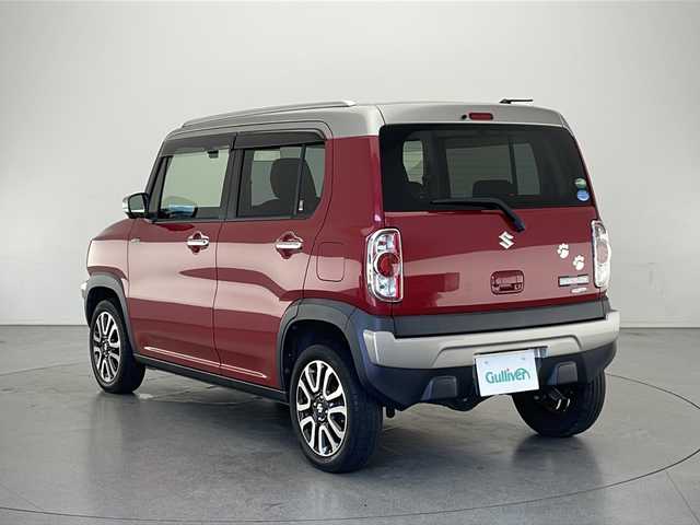 スズキ ハスラー Jスタイル Ⅲ ターボ 長野県 2018(平30)年 3.7万km フェニックスレッドパール/スチールシルバー2トーン 4WD/純正SDナビ&フルセグTV&CD&DVD&USB&BT/クルーズコントロール/車線逸脱警報/衝突軽減ブレーキ/ダウンヒルアシストコントロール/ヒルディセントコントロール/ハーフレザーシート/助手席シートヒーター/ステアリングスイッチ/パドルシフト/ビルトインETC/HIDヘッドライト/オートライト/フロントフォグランプ/電動格納ミラー/ウィンカーミラー/ドアミラーヒーター/純正15インチAW装着/純正フロアマット/純正ドアバイザー/プッシュスタート/スマートキー/スペアキー1本/ナビ取扱説明書