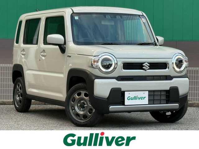 スズキ ハスラー HYBRID G 千葉県 2025(令7)年 0.1千km ソフトベージュメタリック 社外イクリプスSDナビ（AVN-P10W）/フルセグ/前席シートヒーター/LEDライト/レーダークルーズコントロール/デュアルカメラブレーキ/オートハイビーム/横滑り防止/アイドリングストップ/スマートキー