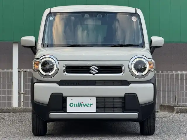 スズキ ハスラー HYBRID G 千葉県 2025(令7)年 0.1千km ソフトベージュメタリック 社外イクリプスSDナビ（AVN-P10W）/フルセグ/前席シートヒーター/LEDライト/レーダークルーズコントロール/デュアルカメラブレーキ/オートハイビーム/横滑り防止/アイドリングストップ/スマートキー