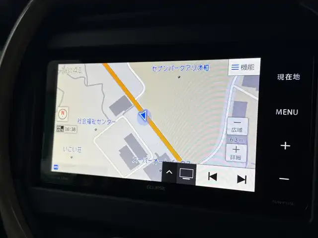 スズキ ハスラー HYBRID G 千葉県 2025(令7)年 0.1千km ソフトベージュメタリック 社外イクリプスSDナビ（AVN-P10W）/フルセグ/前席シートヒーター/LEDライト/レーダークルーズコントロール/デュアルカメラブレーキ/オートハイビーム/横滑り防止/アイドリングストップ/スマートキー