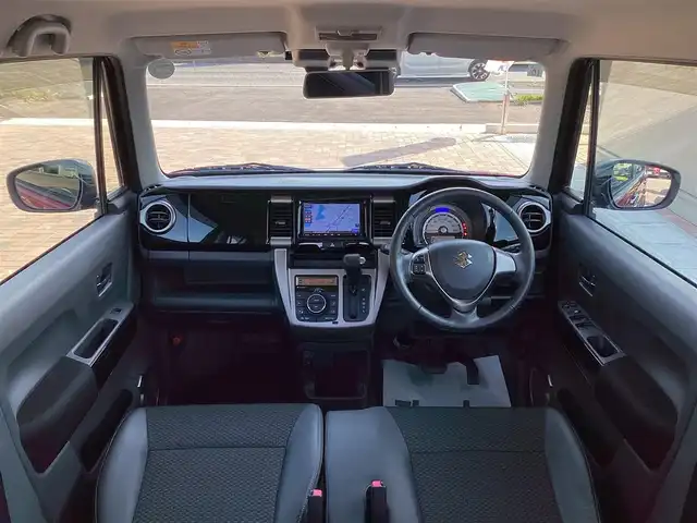 スズキ ハスラー Jスタイル Ⅱ 三重県 2017(平29)年 2.4万km フェニックスレッドパール/ブルーイッシュブラックパール 衝突軽減ブレーキ/ストラーダナビ/TV/Bluetooth/ディスチャージヘッドライト/LEDフォグライト/スマートキー/プッシュスタート/ハーフレザーシート/シートヒーター/純正15インチアルミ