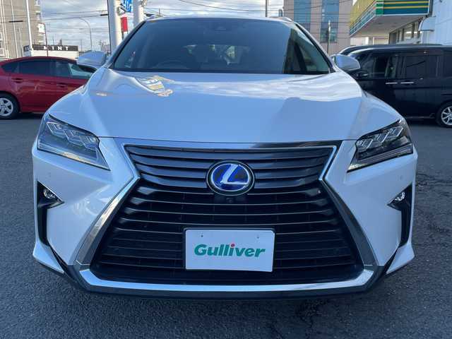 レクサス ＲＸ 450h バージョンL 神奈川県 2019(平31)年 4.8万km ソニッククォーツ プッシュスタート/スマートキー２本/カードキー１個/ビルトインETC2.0/純正SDナビ/AM/FM/DISC/Bluetooth接続/地デジTV/前ドライブレコーダー/クリアランスソナー/プリクラッシュ/レーダークルーズコントロール/アラウンドビューモニター/ブラインドスポットモニター/横滑り防止装置/車線逸脱防止装置/前席パワーシート/前席シートクーラー/全席シートヒーター/ステアリングヒーター/パワーバックドア/オートライト/オートハイビーム/LEDライト/フォグライト/電動格納ミラー