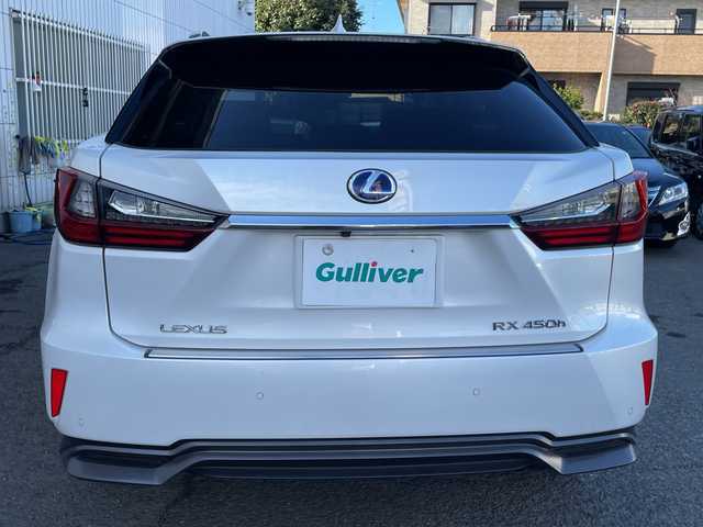 レクサス ＲＸ 450h バージョンL 神奈川県 2019(平31)年 4.8万km ソニッククォーツ プッシュスタート/スマートキー２本/カードキー１個/ビルトインETC2.0/純正SDナビ/AM/FM/DISC/Bluetooth接続/地デジTV/前ドライブレコーダー/クリアランスソナー/プリクラッシュ/レーダークルーズコントロール/アラウンドビューモニター/ブラインドスポットモニター/横滑り防止装置/車線逸脱防止装置/前席パワーシート/前席シートクーラー/全席シートヒーター/ステアリングヒーター/パワーバックドア/オートライト/オートハイビーム/LEDライト/フォグライト/電動格納ミラー