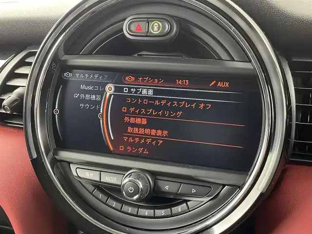 ＭＩＮＩ ＢＭＷ ミニ クーパー 福井県 2016(平28)年 2.8万km 赤Ⅱ 純正ナビ/　Bluetooth/CD/AUX/バックカメラ/コーナーセンサー/プッシュスタート/スマートキー/ACC/LEDライト/純正ETCミラー/純正フロアマット/MTモード/ステアリングスイッチ/アイドリングストップ/ヘッドアップディスプレイ/オプション17インチAW