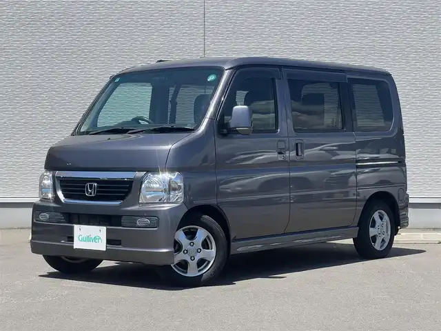ホンダ バモス G 秋田県 2017(平29)年 4.4万km アドミラルグレーメタリック ４WD/５速MT/純正オーディオ（AM/FM/CD）/バックカメラ/純正フロアマット/純正ドアバイザー/パワーステアリング/パワーウィンドウ/レベライザー/保証書/取扱説明書/記録簿
