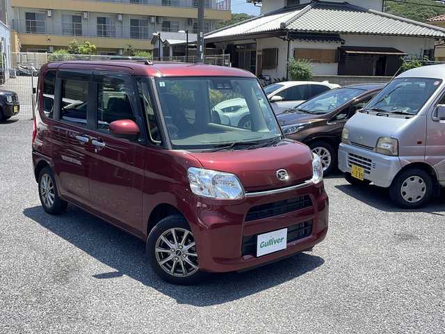 ダイハツ タント L SA Ⅲ 大阪府 2019(平31)年 2.1万km ワイン スマートアシストIII/・衝突回避支援ブレーキ機能/・衝突警報機能/・車線逸脱抑制機能/・誤発進抑制機能/・先行車発進お知らせ機能/・オートハイビーム/アイドリングストップ/純正ナビ/・Bluetooth
