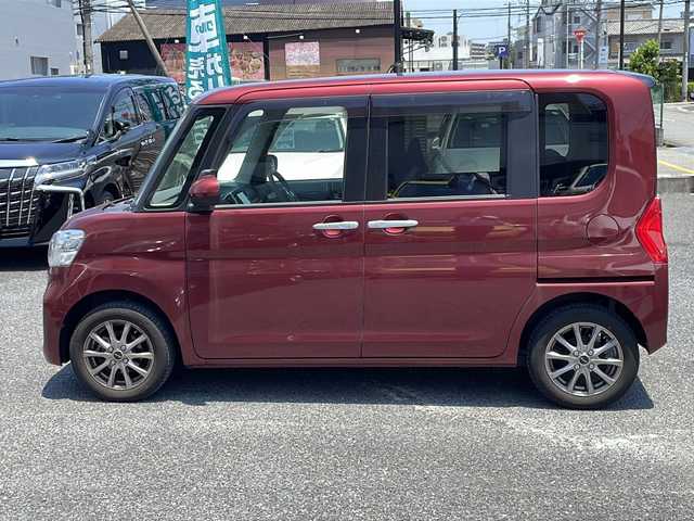 ダイハツ タント L SA Ⅲ 大阪府 2019(平31)年 2.1万km ワイン スマートアシストIII/・衝突回避支援ブレーキ機能/・衝突警報機能/・車線逸脱抑制機能/・誤発進抑制機能/・先行車発進お知らせ機能/・オートハイビーム/アイドリングストップ/純正ナビ/・Bluetooth