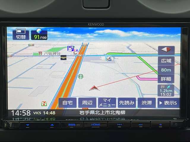 日産 ノート X FOUR 新潟県 2018(平30)年 8.4万km ブリリアントシルバー パートタイム４ＷＤ　エマージェンシーブレーキ　ナビ　Ｂｌｕｅｔｏｏｔｈ　ＤＶＤ再生　バックカメラ　純正１４ＡＷ　レーンキープアシスト　コーナーセンサー　オートライト　スマートキー　スペアキー