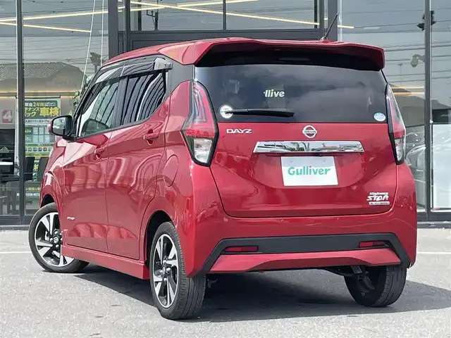 日産 デイズ ハイウェイスターG ターボ 茨城県 2021(令3)年 3.7万km 赤 純正ナビ/【TV・ラジオ・BT・SD・DISC・AUX】/全方位カメラ/ETC2.0/前方ドラレコ/前後コーナーセンサー/アイドリングストップ/オートライト/オートハイビーム/Fフォグ/LEDライト/ヘッドライトレベライザー/純正フロアマット/純正アルミホイール/横滑り防止装置/衝突被害軽減システム