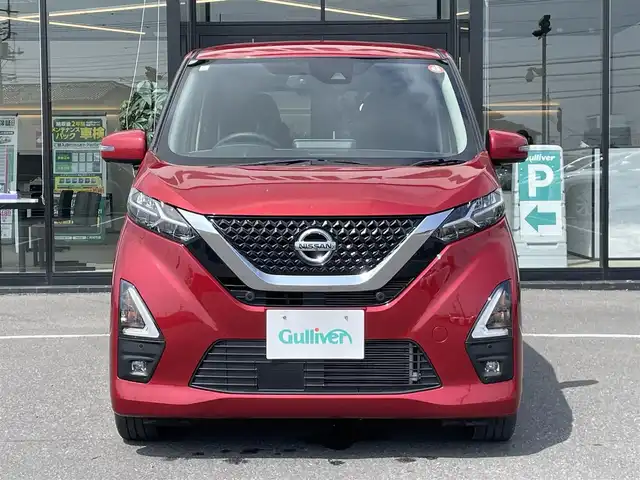 日産 デイズ ハイウェイスターG ターボ 茨城県 2021(令3)年 3.7万km 赤 純正ナビ/【TV・ラジオ・BT・SD・DISC・AUX】/全方位カメラ/ETC2.0/前方ドラレコ/前後コーナーセンサー/アイドリングストップ/オートライト/オートハイビーム/Fフォグ/LEDライト/ヘッドライトレベライザー/純正フロアマット/純正アルミホイール/横滑り防止装置/衝突被害軽減システム